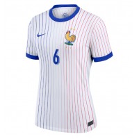 Camiseta Francia Eduardo Camavinga #6 Segunda Equipación Replica Eurocopa 2024 para mujer mangas cortas